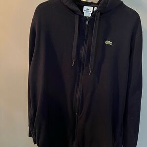 Lacoste Men's Navy Blue Zip-Up Hoodie